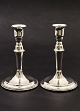 A pair of 830 silver candlesticks