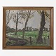 Oil on canvas. Landscape in painted frame. Signed.
1 pc. in stock
Good, used condition
