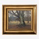 Carlo Hornung-Jensen
Oil on canvas. Spring Day in the Deer Park with gold painted frame, from 1924, 
signed.
1 pc. in stock
Good, used condition

