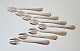 Set of 8 silver-plated oyster forks