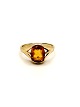 14k guldring med smuk rød-orange safir 
Ringstørrelse 55
Ref. 1262