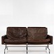 Poul Kjærholm / E. Kold Christensen
PK 31/2 - 2 pers. sofa i patineret mørkebrunt læder på stel af stål.
1 stk. på lager
Pæn, brugt stand

