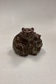 Royal Copenhagen Stoneware Figurine of a Bear with Cub No. 20193