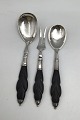 Danish Silver / Wood Serving Set  (2+1) (1923)