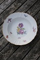 Fuld Saksisk Blomst Kongelig porcelæn, suppetallerkener nr. 1616, Ø ca. 21,5cm 
før år 1900