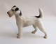 Bing & Grøndahl. Ruhåret Fox terrier. Model 2072. Længde 10 cm. (1 sortering).