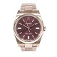 Rolex Oyster Perpetual Ref. 116000 Red Grape 2018 with box and papers. Nice 
condition. D: 36mm