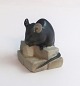 Royal Copenhagen. Porcelain figure. Mouse on a piece of sugar. Model 510. Height 
4 cm. (1 quality)