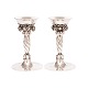 Paar grosse Georg Jensen Sterlingsilber Traubenleuchter 263B nach 1945. H: 
20,5cm