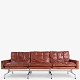 Poul Kjærholm / E. Kold Christensen.
PK 31/3 - 3-seater sofa in patinated original red leather with steel frame.
1 pc. in stock
