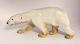 Bing & Grøndahl. Porcelænsfigur. Stående Isbjørn. Model 1785. Længde 29 cm. (2 
sortering)