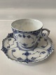 Royal Copenhagen Blue Fluted Full Lace, Mocha Cup.
Decoration No. 1/1037.