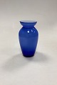 Holmegaard Blue Opaque Glass Vase