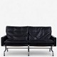 Poul Kjærholm / E. Kold Christensen.
PK 31/2 - 2-seater sofa in patinated black leather with steel frame.
1 pc. in stock
