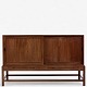 Kaare Klint / Rud. Rasmussen Snedkerier
Sideboard in Cuban mahogany with two sliding doors, pull-out panels and brass 
handles (model 4122). Designed in 1930.
1 pc. in stock
