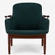 Finn Juhl / Niels Vodder.
NV 53 - Armchair in teak and green wool. Stamped by manufacturer.
1 pc. in stock
