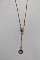 Georg Jensen 18K Guld Vedhæng og Kæde No. 1506A Savannah Torun (Røg Quartz)