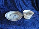 Rörstrand swedish faience porcelain Ostindia, set of Mug with handle and 
luncheon plate 21cm