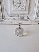 Ball-shaped glass candle holder with sterling silver candle holder