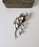 A. Michelsen silver brooch in the shape of a lily of the valley