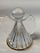 Holmegaard, Angel - Glass - Clear/gold, Fairytales
Height 7.5 cm.
