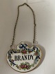 Bottle / Decanter Brandy sign
Size 5.3 x 4.2 cm.