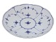 Blue Fluted PlainRound bowl with edgy border 23 cm. from 1898-1923