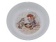 Royal Copenhagen ChristmasDish with gnome and cat 13.7 cm.