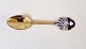 A.Michelsen Christmas spoon in gold-plated sterling silver and enamel from 1986