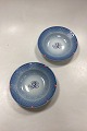 Bing and Grondahl Blue Tone Hotel with Logo Large Deep Plate No. 714/1008 - CHIPPED