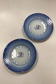 Bing and Grondahl Blue Tone Hotel with Logo Dinner Plate No. 716/1009 - CHIPPED