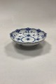 Royal Copenhagen Blue Fluted Half Lace Bowl on Foot No. 511