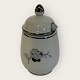 Black roseCopenhagen porcelain paintingmustard jar*DKK 100