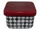 Rorstrand Red TopSquare lidded bowl for butter