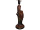 Ipsen art potteryTall owl table lamp