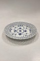Royal Copenhagen Musselmalet Helblonde med gennembrudt kant Flad Tallerken No 1/1098