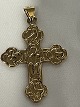 Dagmarkors i 14 karat guld, med Jesus og de 4 evangelister. stemplet CMC 585