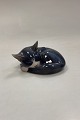 Royal Copenhagen figur Sovende kat No. 422