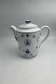 Bing og Grøndahl Blåmalet Musselmalet Hotel Kaffekande med logo No. 1053
