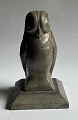 MOGENS BALLIN: Figure of owl in pewter