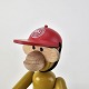 Kay Bojesen figurDBU kasket, lille abe1,5 cm