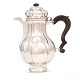 Silver Regence Coffeepot by Rasmus Pedersen, Copenhagen, 1759-87H: 24,5cm. W: 656gr
