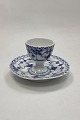 Royal Copenhagen Musselmalet Halvblonde Æggebæger med fast fod No. 543