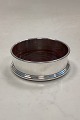 Danish Silver Plated / Wood Bottle Coaster