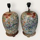To store kinesiske bordlamper med sommerfugle*1600kr samlet