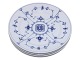 Musselmalet Riflet HotelporcelænFlad middagstallerken med logo 24,4  cm. #2244