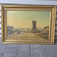 N. Grove malerisoldater ved mølle44x60 cm