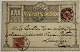 Chr. IX 10 øre rød, 2 stk. Ankomststempel SHANGHAI DEUTSCHE POST 19.12.05