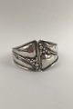 Jacob Hull Forsølvet Metal Armring (Hængslet)