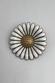 Volmer Bahner Forgyldt Sterling Sølv Marguerit Broche